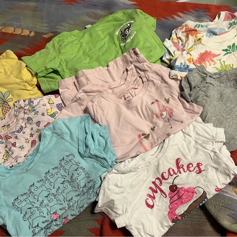 Kids Colorful Matching T-Shirt Set